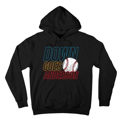 Down Goes Anderson Baseball Cleveland Chicago Fight Hoodie