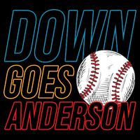 Down Goes Anderson Baseball Cleveland Chicago Fight Apron