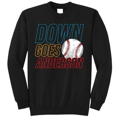 Down Goes Anderson Baseball Cleveland Chicago Fight Sweatshirt