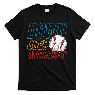 Down Goes Anderson Baseball Cleveland Chicago Fight T-Shirt