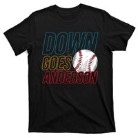 Down Goes Anderson Baseball Cleveland Chicago Fight T-Shirt