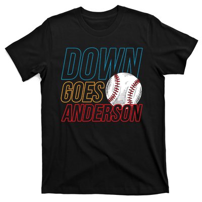 Down Goes Anderson Baseball Cleveland Chicago Fight T-Shirt