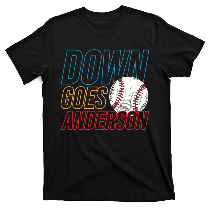 Down Goes Anderson Baseball Cleveland Chicago Fight T-Shirt