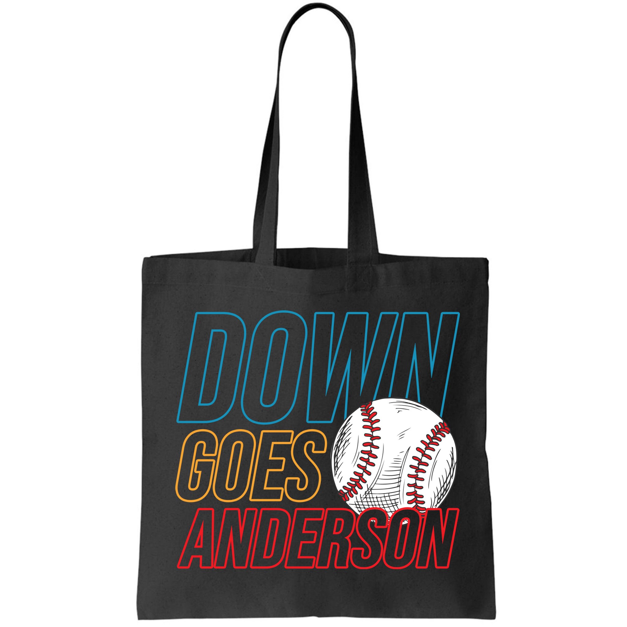 Down Goes Anderson Baseball Cleveland Chicago Fight Bag