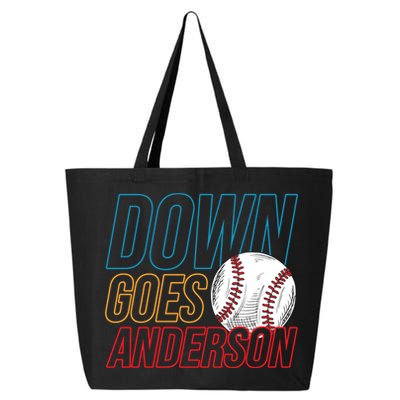 Down Goes Anderson Baseball Cleveland Chicago Fight 25L Jumbo Tote