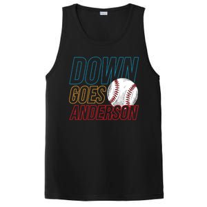 Down Goes Anderson Baseball Cleveland Chicago Fight PosiCharge Competitor Tank