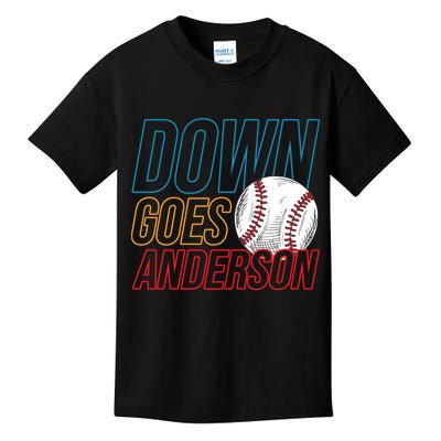 Down Goes Anderson Baseball Cleveland Chicago Fight Kids T-Shirt