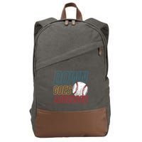 Down Goes Anderson Baseball Cleveland Chicago Fight Cotton Canvas Backpack