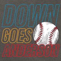 Down Goes Anderson Baseball Cleveland Chicago Fight Cotton Canvas Backpack