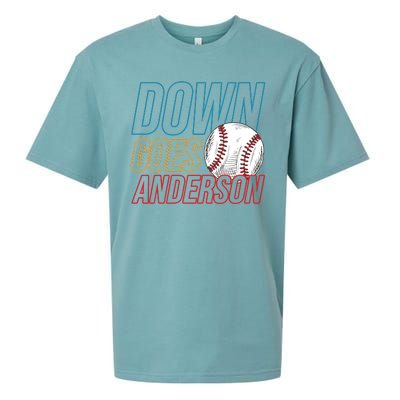 Down Goes Anderson Baseball Cleveland Chicago Fight Sueded Cloud Jersey T-Shirt