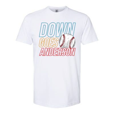 Down Goes Anderson Baseball Cleveland Chicago Fight Softstyle® CVC T-Shirt