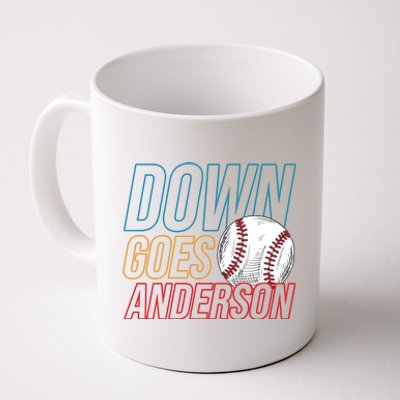 Down Goes Anderson Baseball Cleveland Chicago Fight Coffee Mug