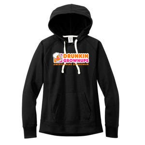 Drunkin Grownups Adult Party Sarcastic Gift Drinking Women's Fleece Hoodie