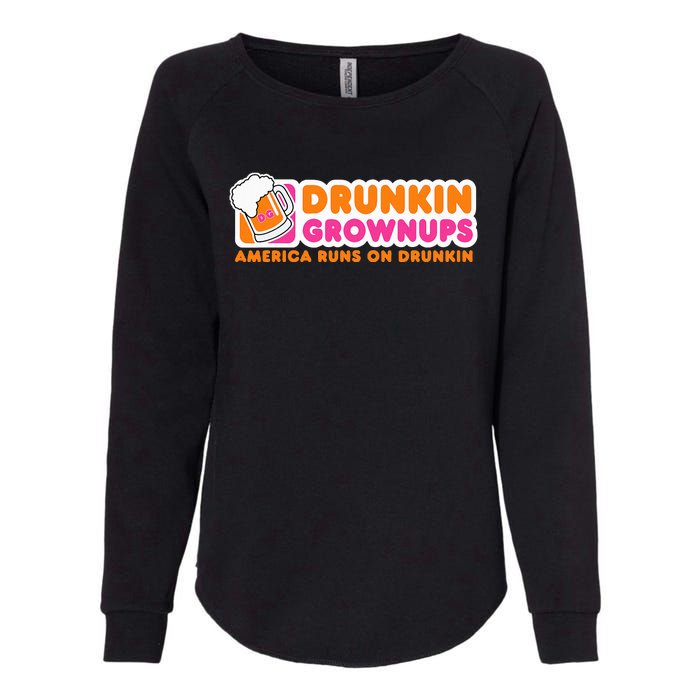 Drunkin Grownups Adult Party Sarcastic Gift Drinking Womens California Wash Sweatshirt