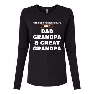 Dad Grandpa And Great Grandpa Great Grandpa Great Gift Womens Cotton Relaxed Long Sleeve T-Shirt