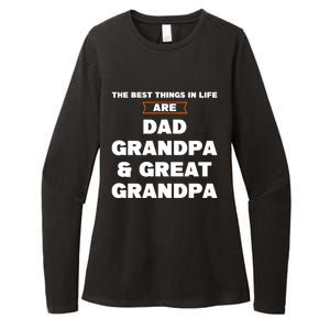 Dad Grandpa And Great Grandpa Great Grandpa Great Gift Womens CVC Long Sleeve Shirt