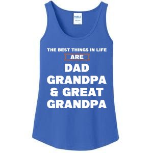 Dad Grandpa And Great Grandpa Great Grandpa Great Gift Ladies Essential Tank