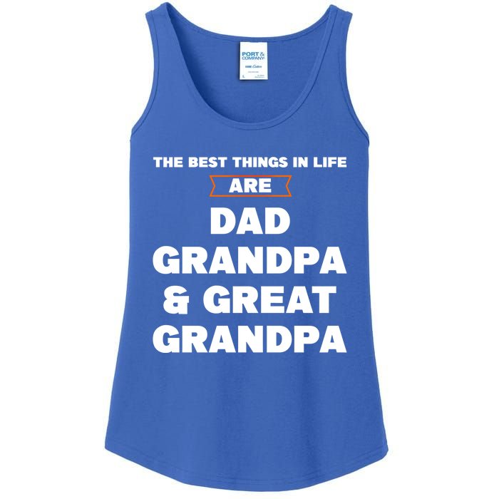 Dad Grandpa And Great Grandpa Great Grandpa Great Gift Ladies Essential Tank