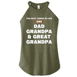 Dad Grandpa And Great Grandpa Great Grandpa Great Gift Women's Perfect Tri Rocker Tank