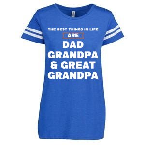 Dad Grandpa And Great Grandpa Great Grandpa Great Gift Enza Ladies Jersey Football T-Shirt