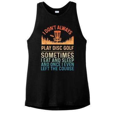 Disc Golf Art Disc Golf Player Disc Golfer Ladies PosiCharge Tri-Blend Wicking Tank