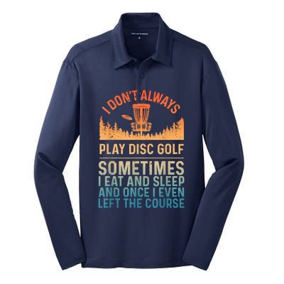 Disc Golf Art Disc Golf Player Disc Golfer Silk Touch Performance Long Sleeve Polo