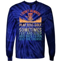 Disc Golf Art Disc Golf Player Disc Golfer Tie-Dye Long Sleeve Shirt