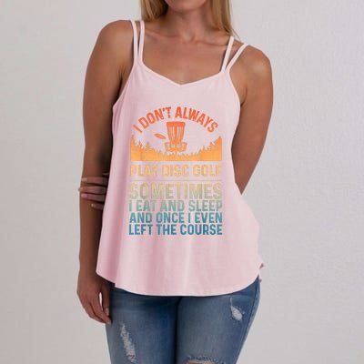 Disc Golf Art Disc Golf Player Disc Golfer Women's Strappy Tank