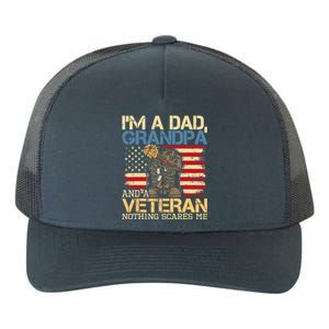 Dad Grandpa And A Veteran Granddad Papa Yupoong Adult 5-Panel Trucker Hat