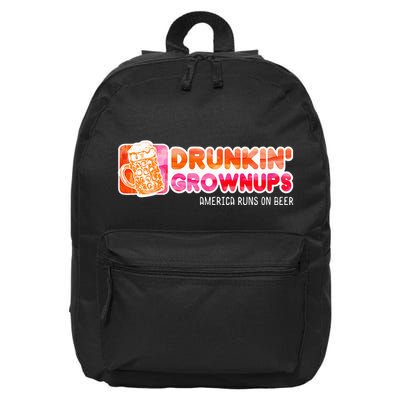 Drunken Grownups American Dad Run On Beer 16 in Basic Backpack