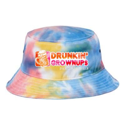 Drunken Grownups American Dad Run On Beer Tie Dye Newport Bucket Hat