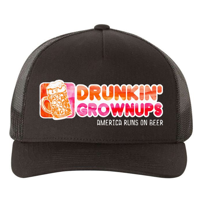 Drunken Grownups American Dad Run On Beer Yupoong Adult 5-Panel Trucker Hat