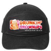 Drunken Grownups American Dad Run On Beer 7-Panel Snapback Hat