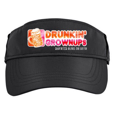 Drunken Grownups American Dad Run On Beer Adult Drive Performance Visor