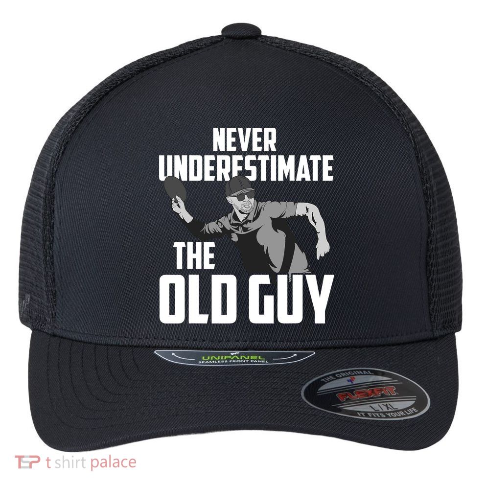 Disc Golf Art For Dad Disc Golf Lover Disc Golf Player Flexfit Unipanel Trucker Cap
