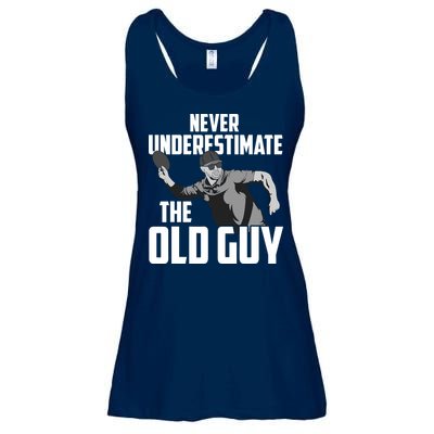 Disc Golf Art For Dad Disc Golf Lover Disc Golf Player Ladies Essential Flowy Tank