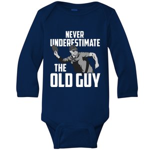 Disc Golf Art For Dad Disc Golf Lover Disc Golf Player Baby Long Sleeve Bodysuit