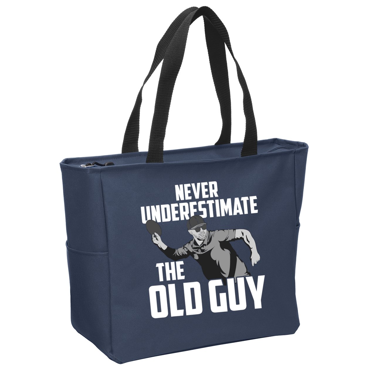 Disc Golf Art For Dad Disc Golf Lover Disc Golf Player Zip Tote Bag