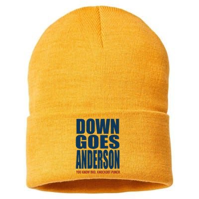 Down Goes Anderson Jose Sustainable Knit Beanie