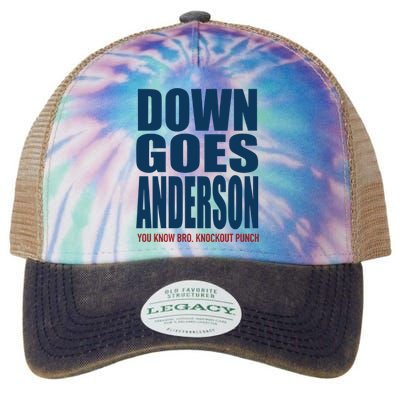 Down Goes Anderson Jose Legacy Tie Dye Trucker Hat