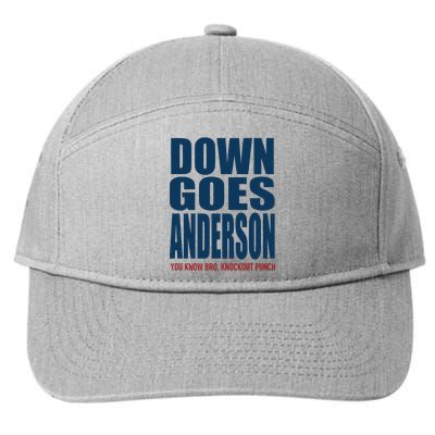 Down Goes Anderson Jose 7-Panel Snapback Hat