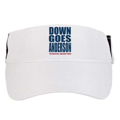 Down Goes Anderson Jose Adult Drive Performance Visor