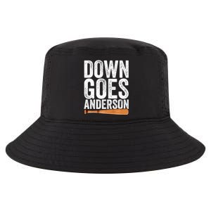 DOWN GOES ANDERSON Funny Quote BASEBALL Gift DOWN GOES Cool Comfort Performance Bucket Hat