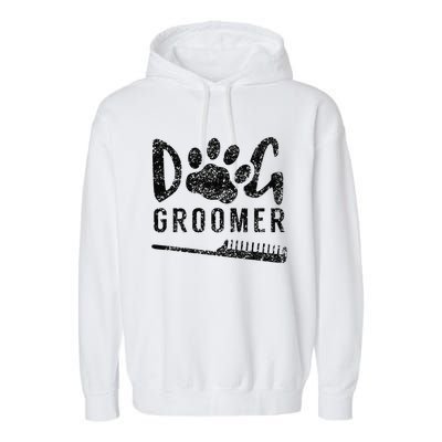 Dog Groomer Animal Salon Grooming Garment-Dyed Fleece Hoodie