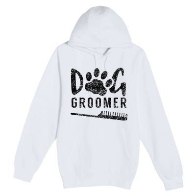 Dog Groomer Animal Salon Grooming Premium Pullover Hoodie