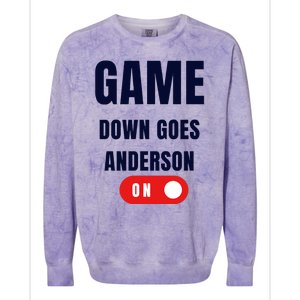 Down Goes Anderson Colorblast Crewneck Sweatshirt