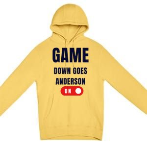 Down Goes Anderson Premium Pullover Hoodie