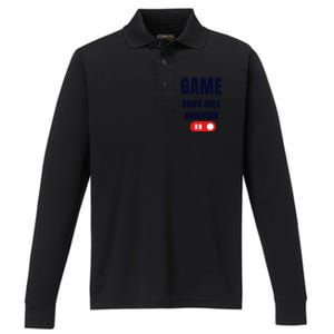 Down Goes Anderson Performance Long Sleeve Polo