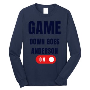 Down Goes Anderson Long Sleeve Shirt