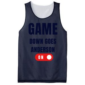 Down Goes Anderson Mesh Reversible Basketball Jersey Tank